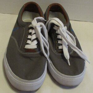 Polo Ralph Lauren Men Size 10 Gray White Brown Outdoor Lace Up Sneaker Shoes